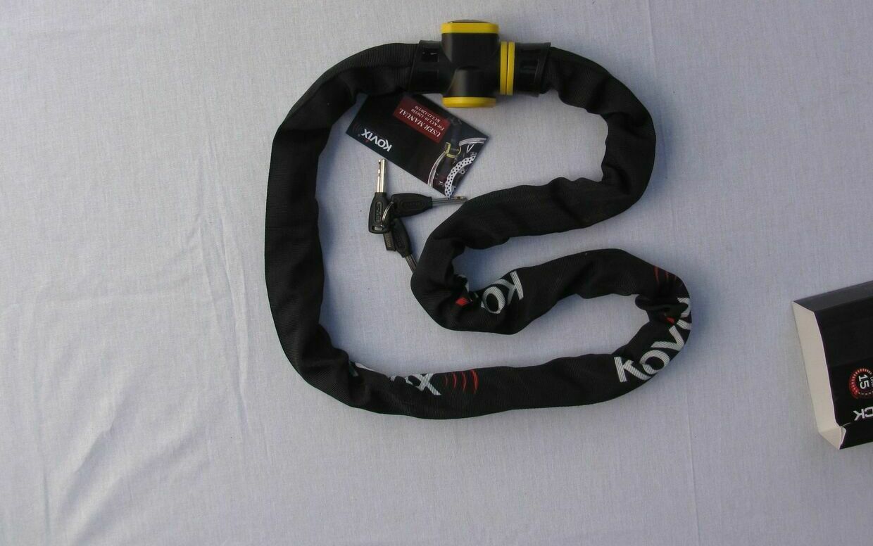 высокая сопротивляемость цепи резке и перекусыванию универсальная защита мототехники от кражи