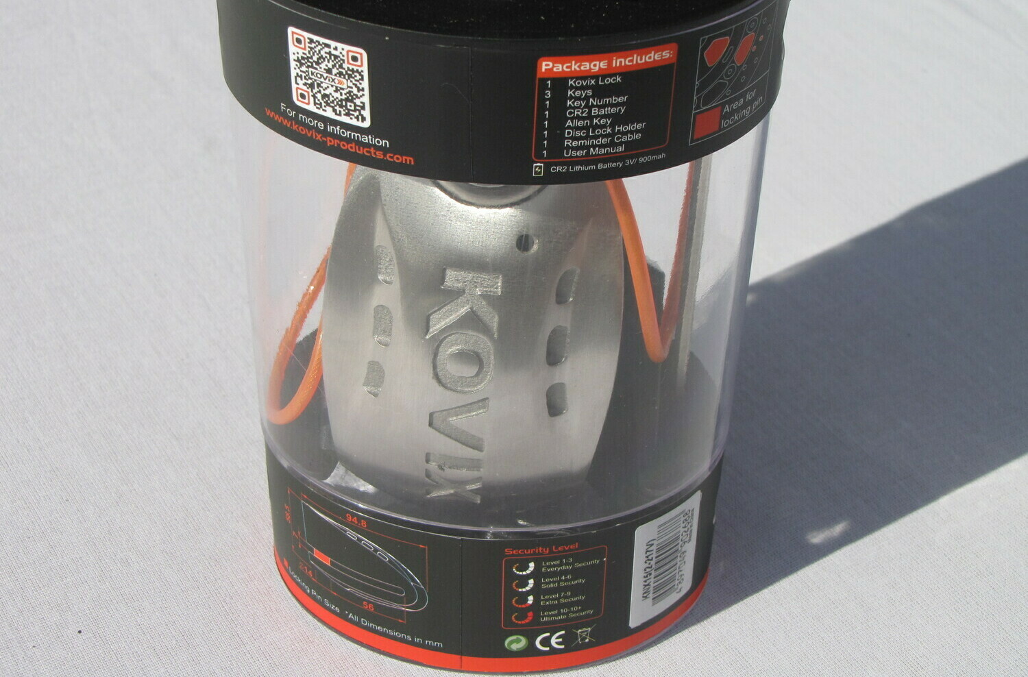 замок KNX-15 с сигнализацией замок с сигнализацией Kovix для мотоцикла