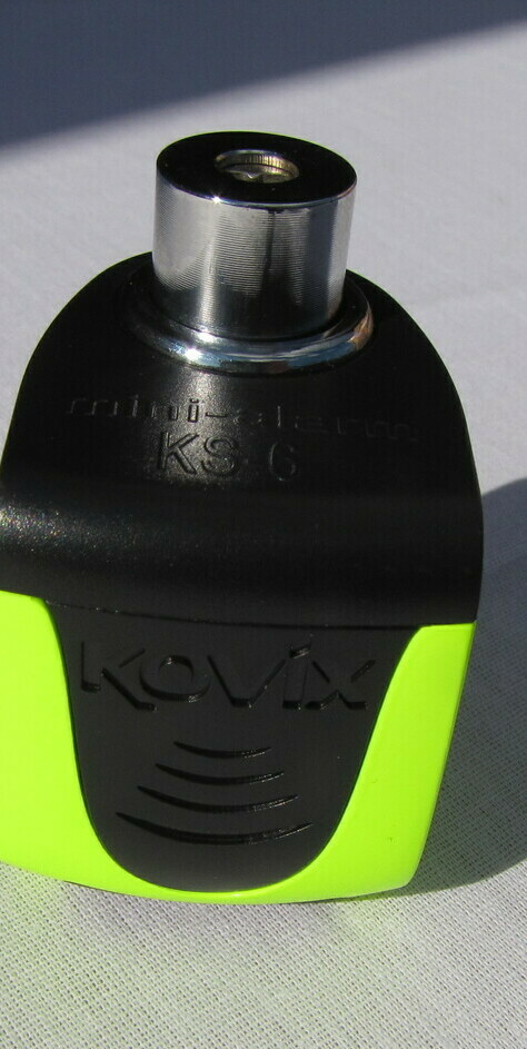 простой и надеэный замок на тормозной диск с громкой сиреной замок Kovix для защиты мототехники от кражи