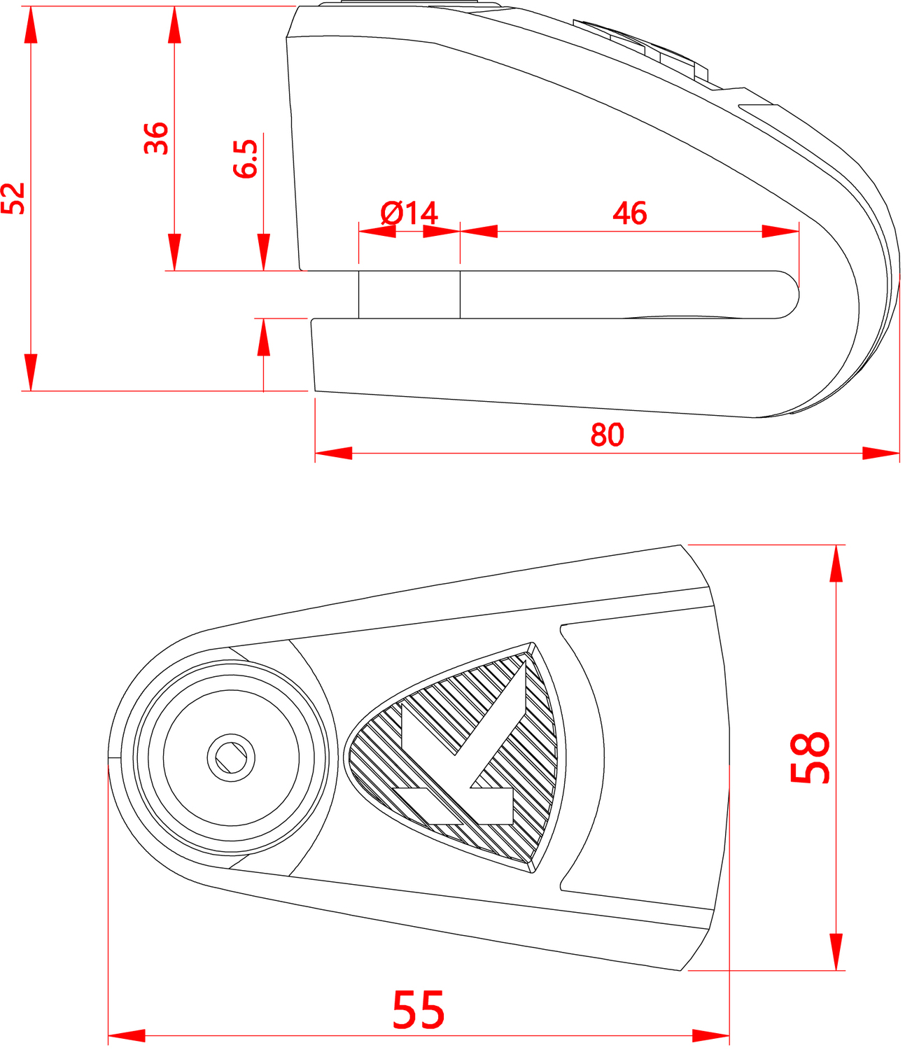 замок применим для тормозных дисков толщиной не более 6 мм схема замка для мотоцикла
