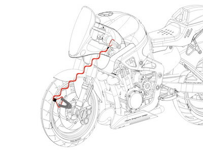 пример установки тросика - напоминания установка страховочного тросика